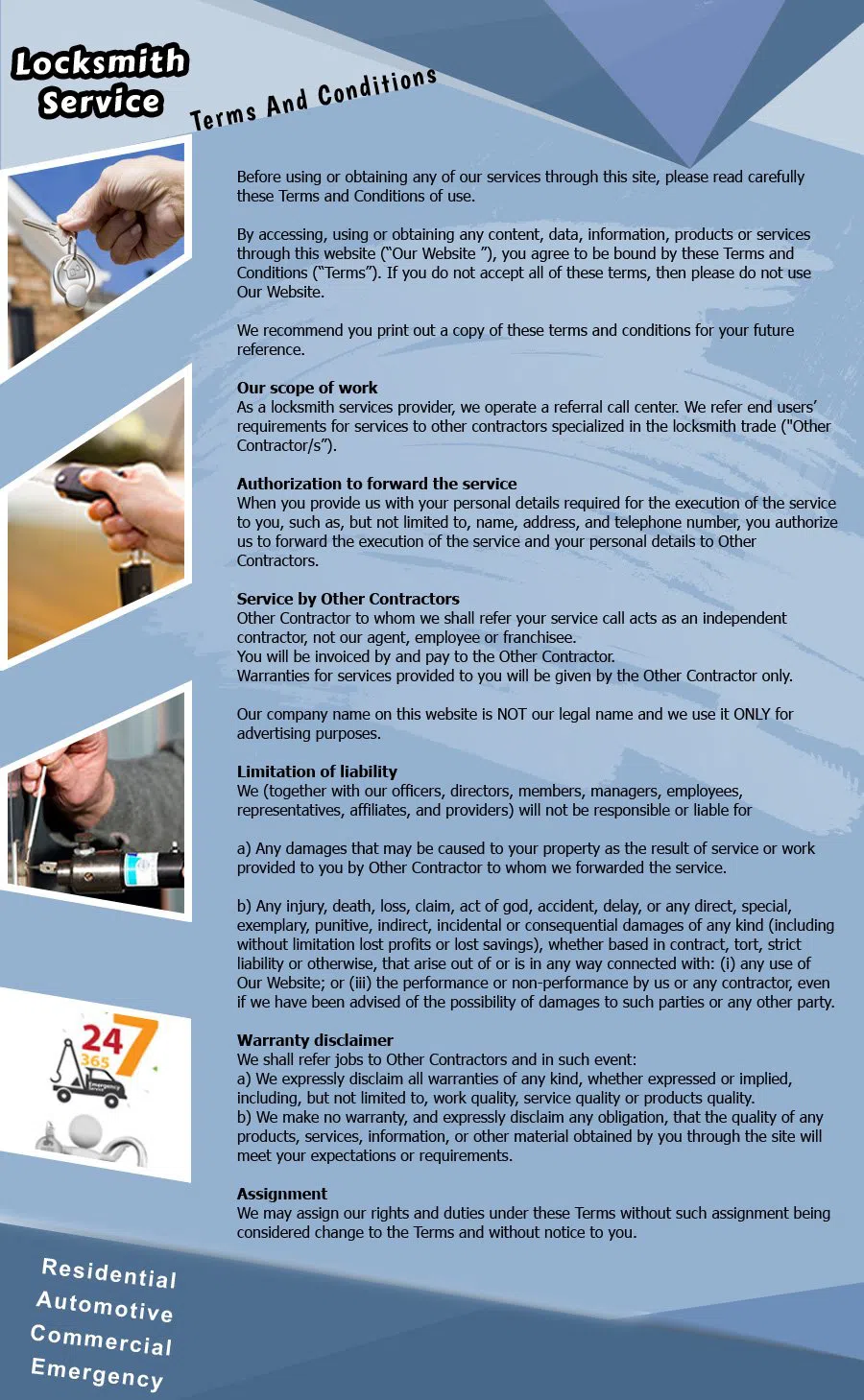 Locksmith Of North Hollywood North Hollywood, CA 818-746-9062 - TermsAndCondition-12